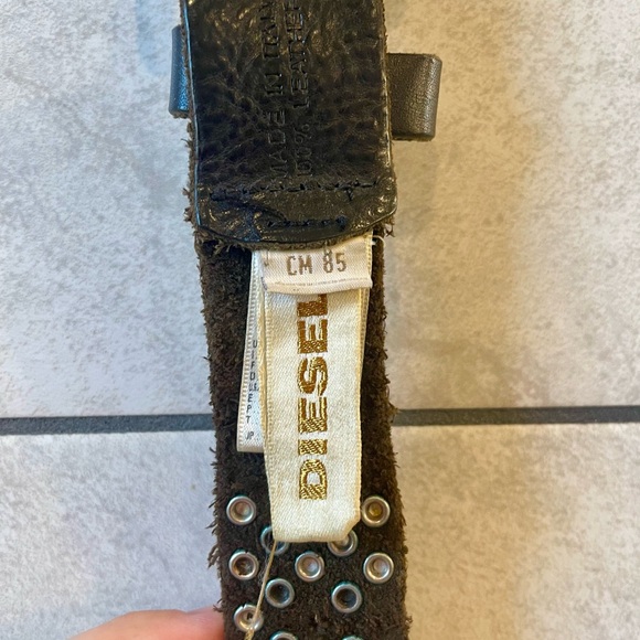 Diesel Black Studded Belt - Picture 4 of 8